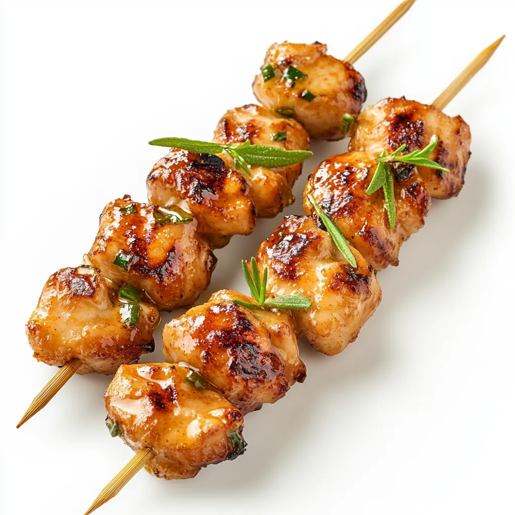 Honey Mustard Chicken Skewers
