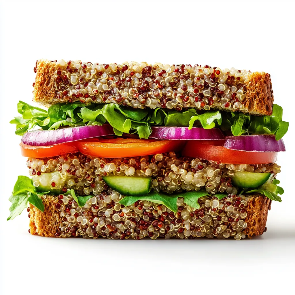 Quinoa and Veggie Power Sandwich