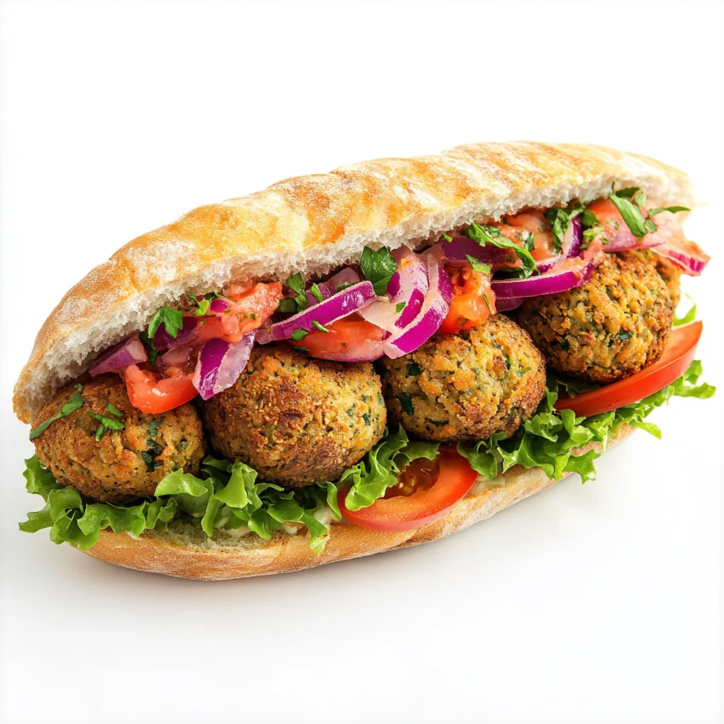 Mediterranean Falafel Sandwich