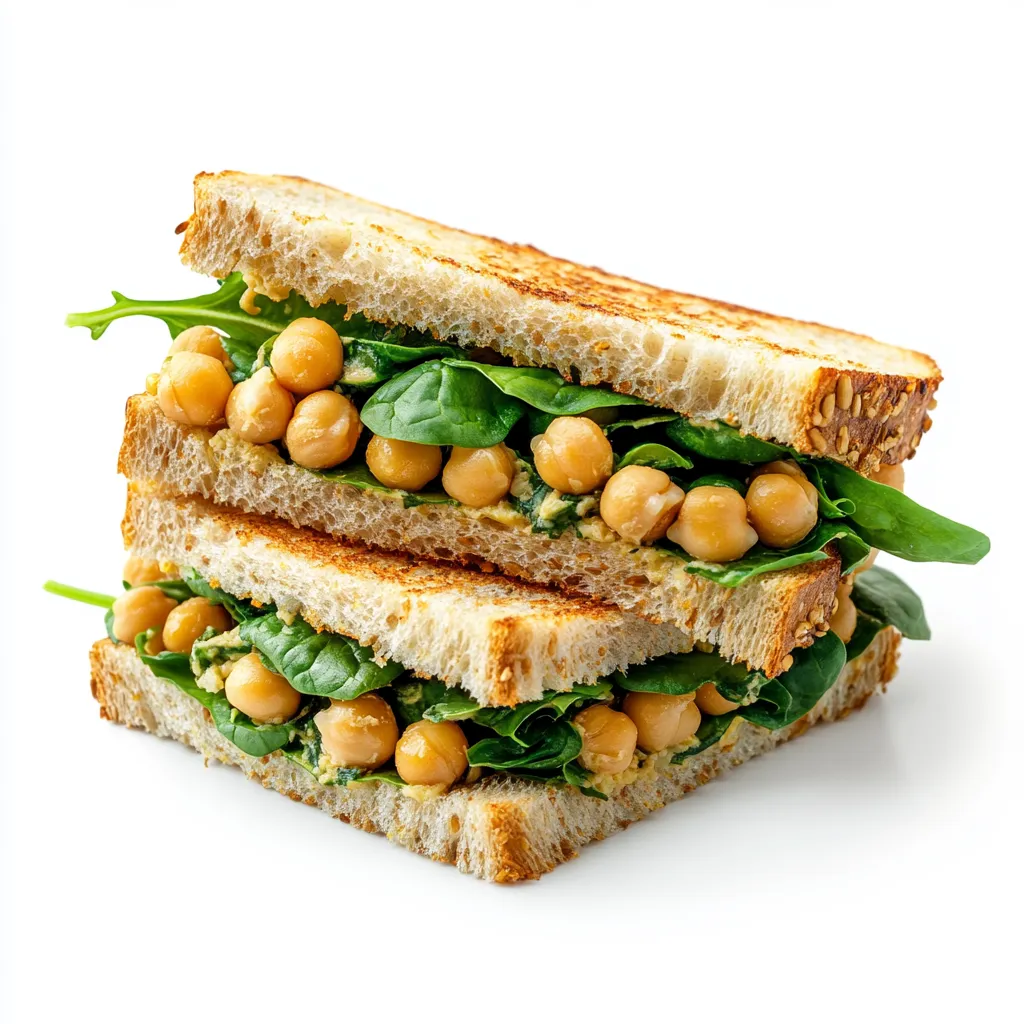 Chickpea and Spinach Sandwich