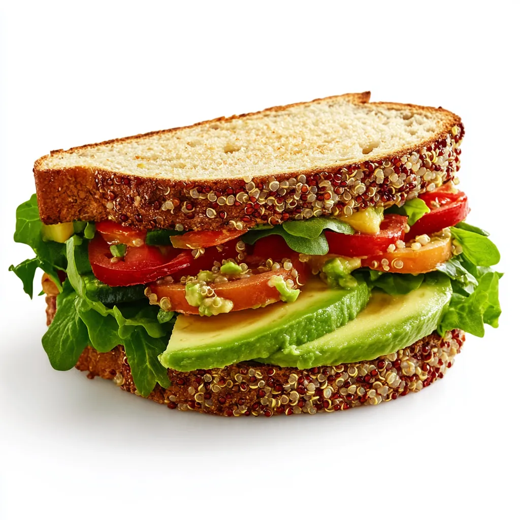 Avocado and Quinoa Veggie Supreme Sandwich
