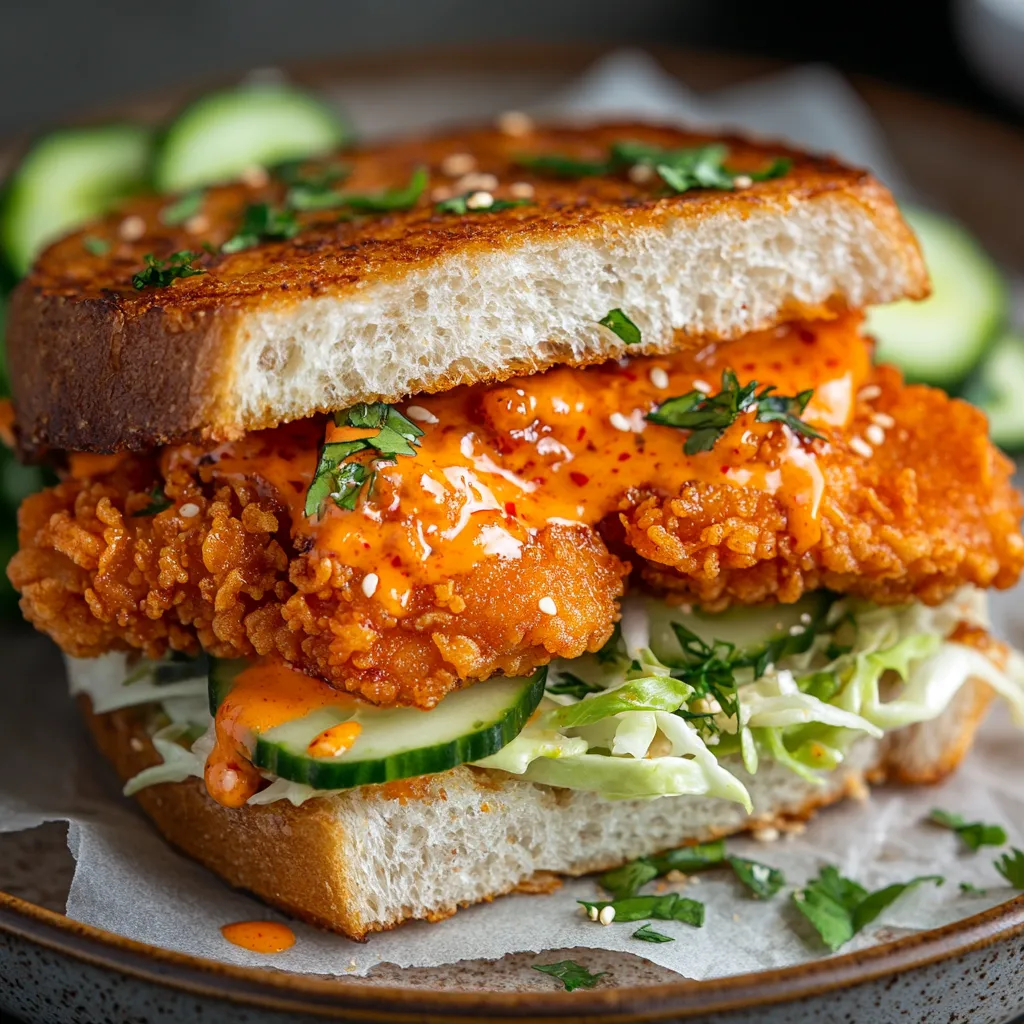 Crispy Buffalo Chicken Air Fryer Sandwich
